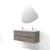 Skye Decor Set kupatilskog ormarića sa umivaonikom i ogledalom, 2 dela, Bež
