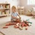 Costway Lesena igra zlaganja 54 kosov večbarvna