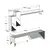 Hanah Home TV komoda sa policama Beril, 180x40x37 cm, Bela