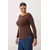 Trendyol Curve Ženska bluza Tbbaw26Af00108, Braon