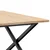 Stolić za kavu X-oblika 90x90x45 cm borovina i čelik