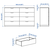 NORDLI Komoda s 8 fioka, bela, 160x99 cm