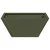 Vrtna saksija Maslinasto zelena 35 x 35 x 15 cm Čelična vrata