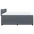 Vidaxl Box spring postelja z vzmetnico temno siva 180x200 cm žamet