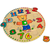Lesene didaktične puzzle hodiny Teaching Clock Eichhorn 12 številk za vstavljanje od 24 mes