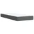 Vidaxl Box spring postelja z vzmetnico temno siva 90x200 cm blago