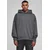 Mens High Low Hoody Sweatshirt Grey
