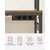 Songmics Kuhinjska polica 40x60x170 cm rjava