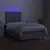 vidaXL Box spring postelja z vzmetnico LED sv. siva 120x200 cm blago