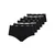 Womens Pumas Mini Short 6 pack, Black, Size 5, Clothing