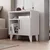 Hanah Home noćni ormarić Kommen, 56 cm, beli