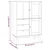 Visoka komoda OTTA 85 x 43 x 125 cm od masivne borovine