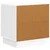 Noćni ormar s ladicama Bijela visokog sjaja 43 x 34,5 x 44,5 cm