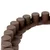 shumee 8x Rjava vrtna palisadna ograja za trato 440 cm