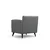 Atelier del Sofa Fotelja Nordic Arm 75x83x82cm Crno-Bela