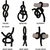 SuperLove Soft Cotton Bondage Rope Set Black 4x10m