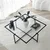 Hanah Home Klub sto Sun S409 85x35x85cm Crni