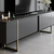 HANAH HOME Set za dnevnu sobu Luxe Set Anthracite Gold