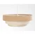 Luster na lanku TRINITI 1xE27/60W/230V prečnik 40 cm bež/krem