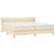 Vidaxl Box spring postelja z vzmetnico krem 200x200 cm blago