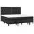 Vidaxl Box spring postelja z vzmetnico črna 200x200 cm umetno usnje