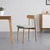 Bessagi Home Stol Noah, Siva, Masiven Hrast