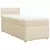 vidaXL vidaXL Box spring postelja z vzmetnico krem 80x200 cm blago, (21291196)