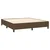Vidaxl Box spring postelja z vzmetnico temno rjava 160x200 cm blago