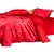 Fuanna Komplet posteljina, 4 dela, 230x229cm, Crvena