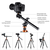 K&F 2m Overhead DSLR Tripod Compact Portable Vlog Tripod Monopod K234A7+BH-28L +Extension Arm