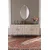 Hanah Home komoda Ilay 180, 180 cm, antracit / travertin / srebrna