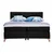 Esposa POSTELJA BOXSPRING 140 cm x 200 cm , tekstil črna