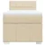 vidaXL Box spring postelja z vzmetnico krem 90x200 cm blago