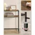 Songmics Konsolna miza 20x80x80 cm rjava