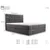 Boxspring postelja Oslo - 140x200 cm - tkanine Hugo