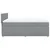 vidaXL Box spring postelja z vzmetnico svetlo siva 140x200 cm blago