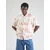 JACK & JONES Srajca JORHydra svetlo modra/oranžna/rjasto rdeča/bela