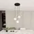 Luster na sajli ROYAL 3xE14/10W/230V, prečnik 30 cm, crn