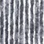 Zastor protiv muha srebrni 100 x 230 cm od šenila