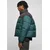 AOP Retro Puffer Jacket bottlegreen damast aop