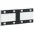 vidaXL Visoka postelja za pritrditev na steno DELFT Črna