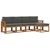 Set vanjskih sofa 5 pcs Prirodna i antracit Čvrsto drvo akacije