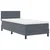 LED Box Spring Krevet Tamno siva 90 x 190 cm Baršun
