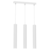 Luster na sajli HUDSON 3xGU10/8W/230V bela