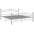 Okvir za krevet sivi metalni 180 x 200 cm