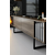 HANAH HOME Chrome Line Walnut Black