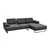 Atelier del Sofa Ugaona garnitura Antracit