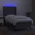 Vidaxl Box spring postelja z vzmetnico LED temno siva 80x200 cm blago