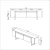 Hanah Home TV Komoda Yildiz, 180x50x30 cm, Antracit-Crna