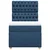Vidaxl Box spring postelja z vzmetnico modra 80x200 cm blago